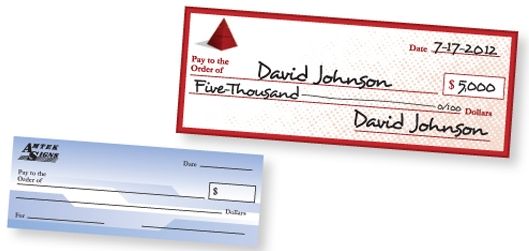 Oversized Check