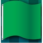 Green Start Race Track Flag (3'x3')