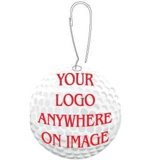 Golf Ball Zipper Pull