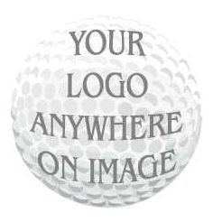 Golf Ball Magnet w/ Full Magnetic Back (2 Square Inch)
