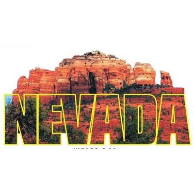 Red Rock Canyon Magnet w/ Full Magnetic Back (8 Square Inch)
