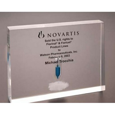 Acrylic Rectangle Embedment Award (5 1/2"x4"x1")