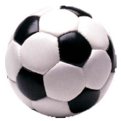 Soccer Ball Metal Round Photo Magnet (2 1/2" Diameter)