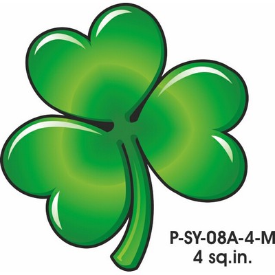 Shamrock Promotional Magnet w/ Strip Magnet (4 Square Inch)