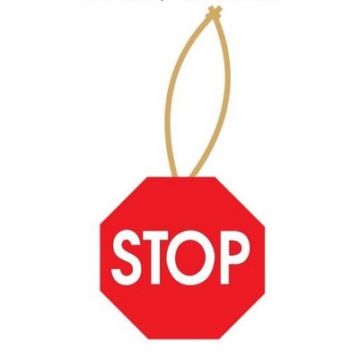 Stop Sign Gift Shop Ornament w/ Mirrored Back (12 Square Inch)