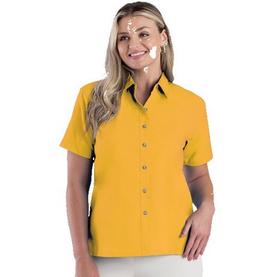 Ladies Superblend™ Short Sleeve Poplin Shirt