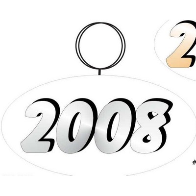 School Year Keychain w/Mirrored Back (12 Square Inch)