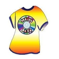 School Days Disc T-Shirt Lapel Pin