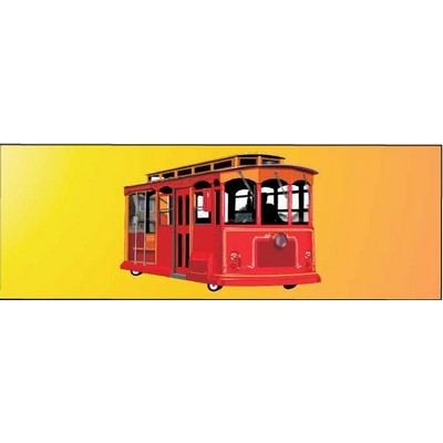 Cable Car Panoramic Badge w/ Bar Pin