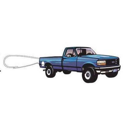 Blue Pick Up Truck Zipper Pull