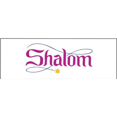 Shalom Panoramic Badge w/ Bar Pin