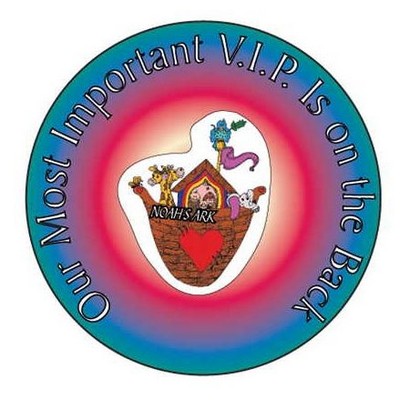 Noah's Ark Round Hand Mirror (2½" Diameter)