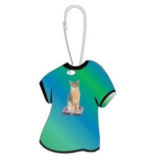 Abyssinian Cat T-Shirt Zipper Pull