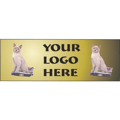 American Burmese Cat Panoramic Badge w/ Bar Pin (1 5/8"x4 5/8")