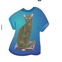 Oriental Longhair Cat T-Shirt Lapel Pin