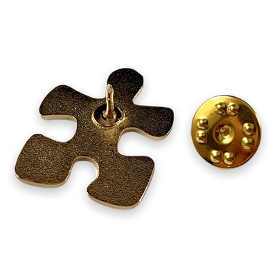 Stock Crucial Puzzle Piece Lapel Pin