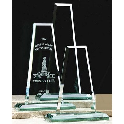 Jade Glass Tower Award (5"x12")