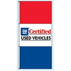 Double Faced Free Flying Drape Flags (GM® Certified Used Vehicles)