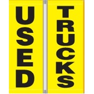 16 Oz. Vinyl Pole Banner Set - Used Trucks (3'x8')