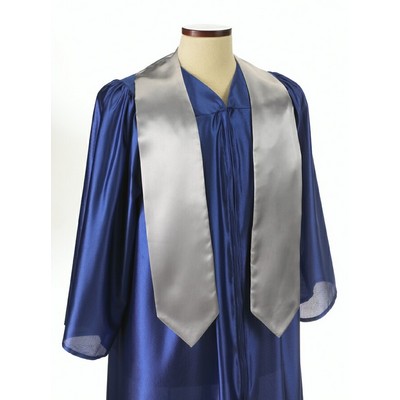 Light Grey 72" Graduation Stole