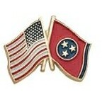 7/8" Die Struck Ferrous Metal Lapel Pin w/Enamel