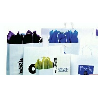 Short Run White Paper Shopping Bag (14"x10"x15 1/2")