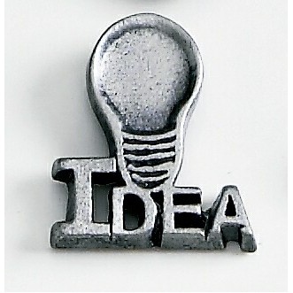 Bright Idea Marken Design Cast Lapel Pin (Up to 3/4")