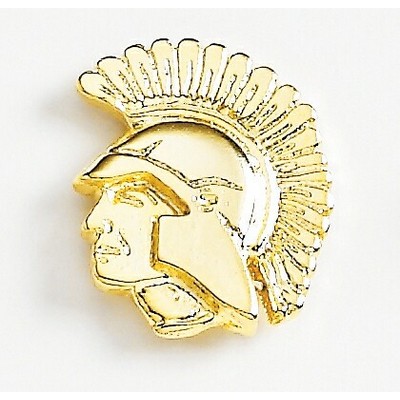 Trojan Head Marken Design Cast Lapel Pin (Up to 7/8")