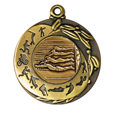 Stock Sport Silhouettes 2" Medal- Swimming Male