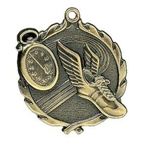 Medal, "Track" Wreath - 2 1/2" Dia.