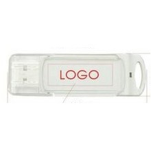 Transparent Lid USB Drive w/Clip End