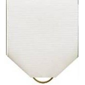 Pin Drape Ribbon, White w/ Jump Ring