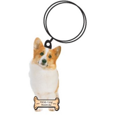 Welsh Corgi Dog Keychain w/Mirrored Back (10 Square Inch)