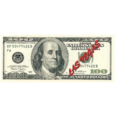 Las Vegas $100 Bill Maxi Magnet (2 Square Inch)