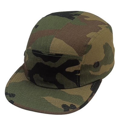 Poly/ Cotton Woodland Camouflage Military Street Cap