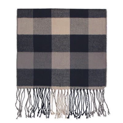 Melton Plaid Bamboo Muffler Scarf