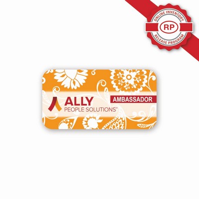 Full Color 50 Mil Name Badge (1.5"x2.875") Rectangle - No personalization included