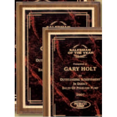 Walnut Wood Plaque w/Engraving Plate (8"x10")