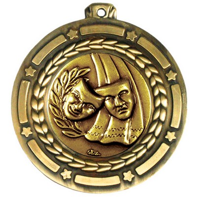 Stock Star Struck 3 1/2" Medal -Drama