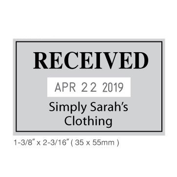 Die Plate Dater - 1-3/8"x2-3/16" imprint area