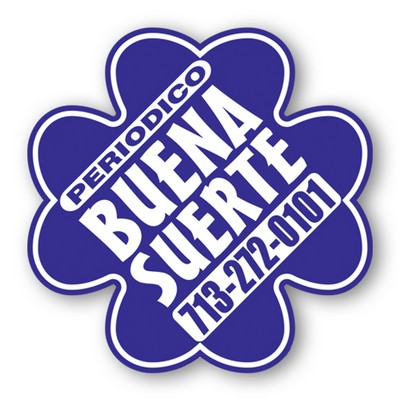 Clover Shamrock Shape Paper Hand Fan W/out Stick