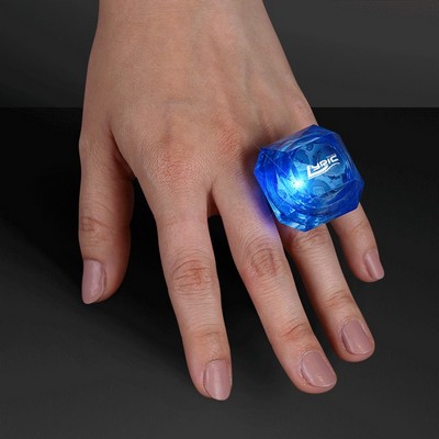 Huge Blue Gem Lighted Rings - PRINTED