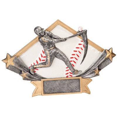 Baseball Diamond Star Trophy (5¾"x8¼")