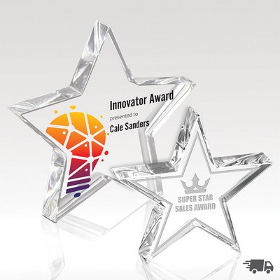 Crystal Award- Halo Star 4"