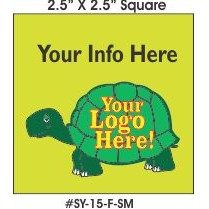 Turtle Metal Photo Magnet (2.5" Square)