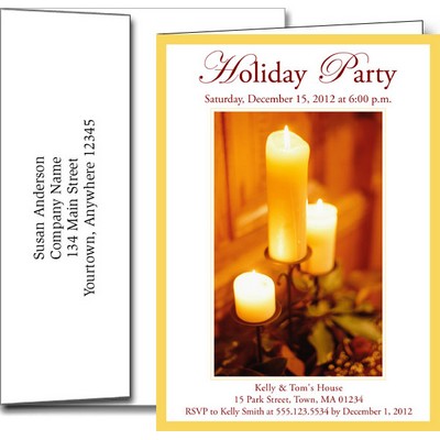 Holiday Invitations w/Imprinted Envelopes