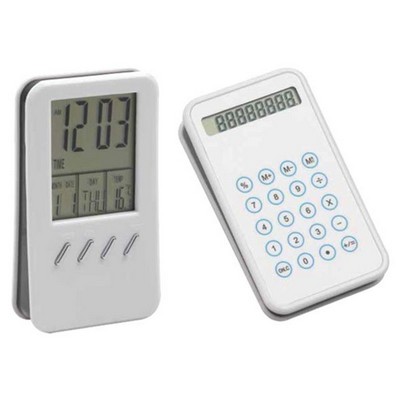 Calendar & Calculator Clock