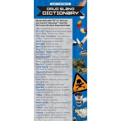 Drug Dictionary Just the Facts Rack Card (4" x 9")