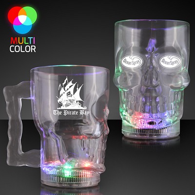 14 oz. Light Up Skull Halloween Party Mug - PRINTED