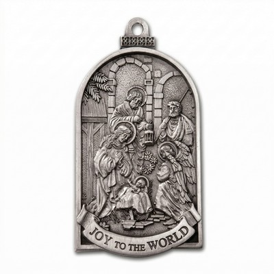 Mini Stock Design Joy to the World Pewter Ornament